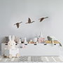 Wallity Rusty Birds 1 Decoración de Pared de Metal